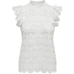 Abbigliamento Donna Top / Blusa Jacqueline De Yong JDYBLOND S/L JRS NOOS 15140241 Bianco