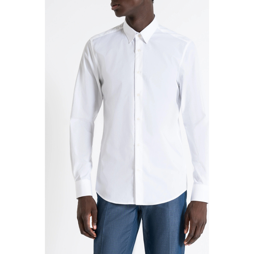 Abbigliamento Uomo Camicie maniche lunghe Antony Morato MMSL00628-FA400078 Bianco