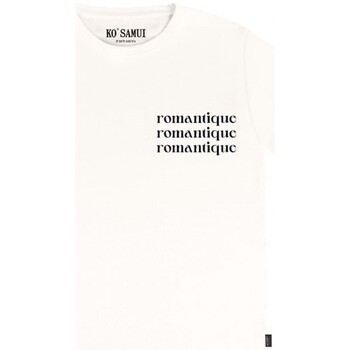 Abbigliamento Donna T-shirt & Polo Ko Samui Tailors T-Shirt Con Ricamo Romantique Bianco