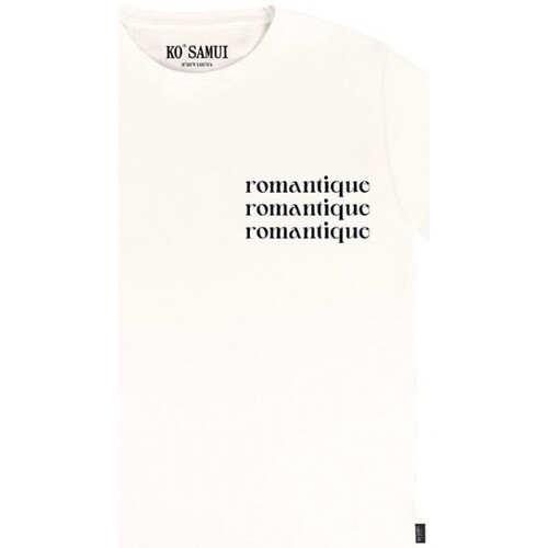 Abbigliamento Donna T-shirt & Polo Ko Samui Tailors T-Shirt Con Ricamo Romantique Bianco