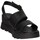 Scarpe Donna Sandali Bueno Shoes Wy8602 Sandalo Donna Nero Nero