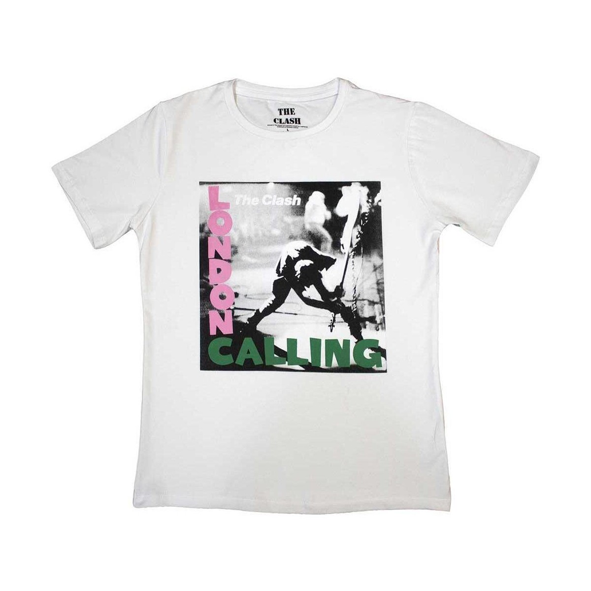 Abbigliamento Donna T-shirts a maniche lunghe The Clash London Calling Bianco