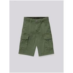 Abbigliamento Bambino Shorts / Bermuda Replay Bermuda cargo slim fit di cotone stretch SB9525.050 Verde