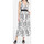 Abbigliamento Donna Jeans 3/4 & 7/8 Kaos Collezioni ABITO LUNGO CON RICAMI FLOREALI Bianco