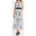 Abbigliamento Donna Jeans 3/4 & 7/8 Kaos Collezioni ABITO LUNGO CON RICAMI FLOREALI Bianco