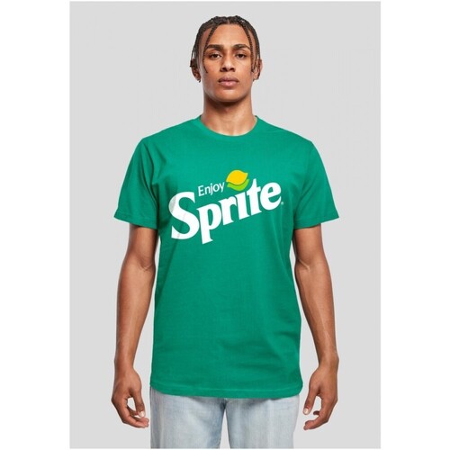 Abbigliamento Uomo T-shirt maniche corte Urban Classics SPRITE LOGO TEE Verde