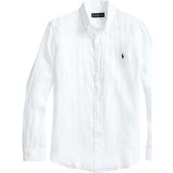 Abbigliamento Uomo Camicie maniche lunghe Ralph Lauren SKU_277467_1556123 Bianco