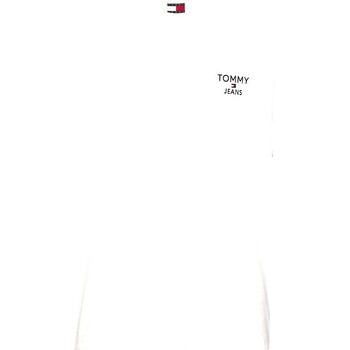 Tommy Jeans T-Shirt Uomo Regular Corp Extension Bianco