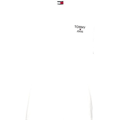 Abbigliamento Uomo T-shirt maniche corte Tommy Jeans T-Shirt Uomo Regular Corp Extension Bianco