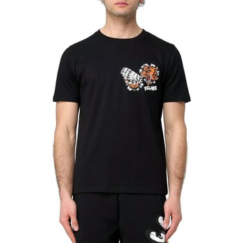 Image of T-shirt & Polo Disclaimer T-Shirt Con Stampa Tigre Nera
