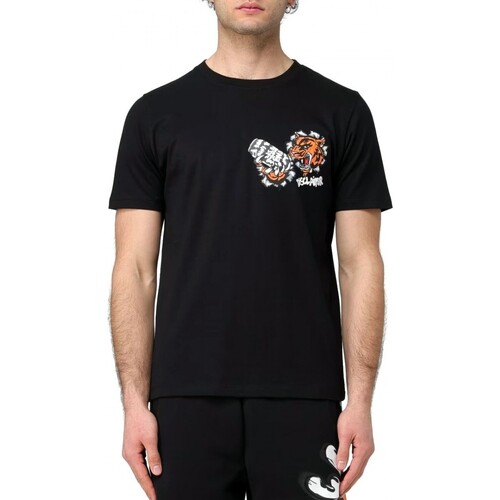 Abbigliamento Uomo T-shirt & Polo Disclaimer T-Shirt Con Stampa Tigre Nera Nero