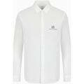 Image of Camicia a maniche lunghe Armani Exchange Camicia con logo in popeline 8NZCP2ZNBJZ