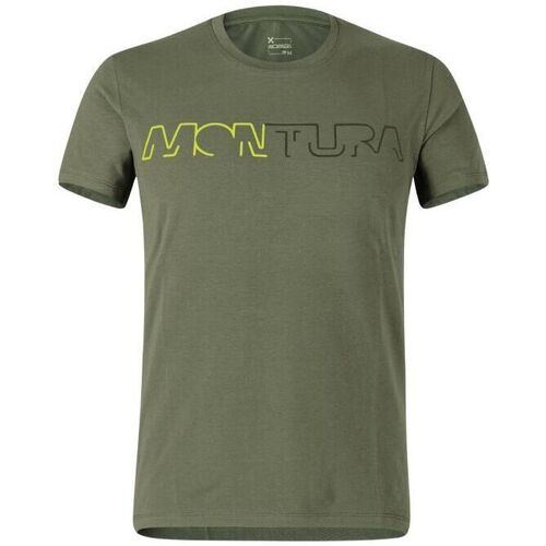 Abbigliamento Uomo T-shirt maniche corte Montura T-shirt Brand Uomo Verde Salvia/Verde Lime Verde