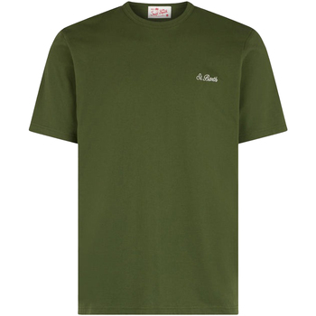 Abbigliamento Uomo T-shirt & Polo Mc2 Saint Barth T-shirt verde militare con logo Verde