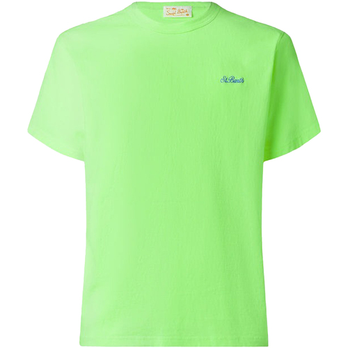 Abbigliamento Uomo T-shirt & Polo Mc2 Saint Barth T-shirt verde brillante con logo 