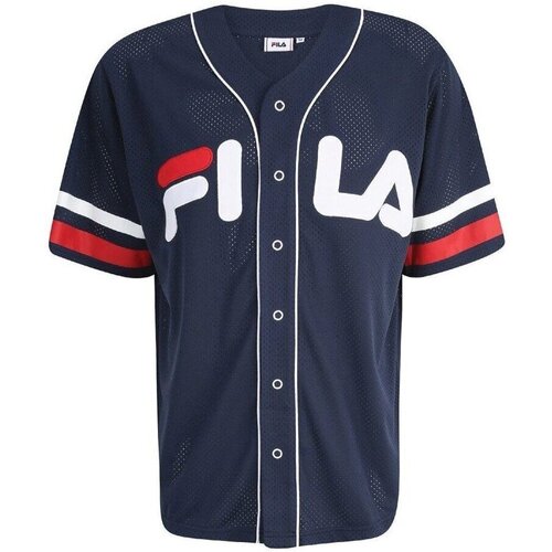 Abbigliamento Uomo Camicie maniche corte Fila Camicia Uomo Baseball Lashio Blu