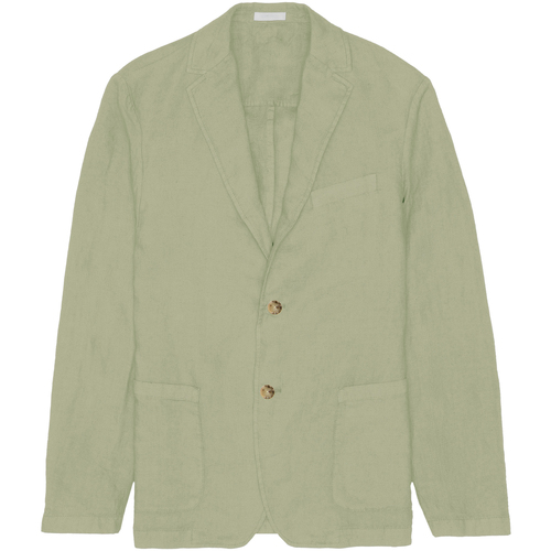 Abbigliamento Uomo Giacche Altea Giacca monopetto verde in lino Verde