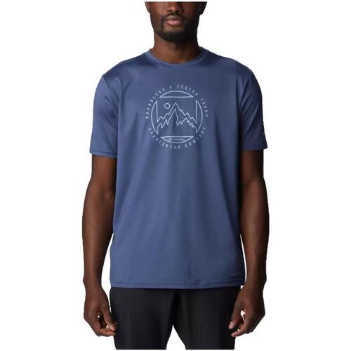 Abbigliamento Uomo T-shirt maniche corte Columbia  Blu