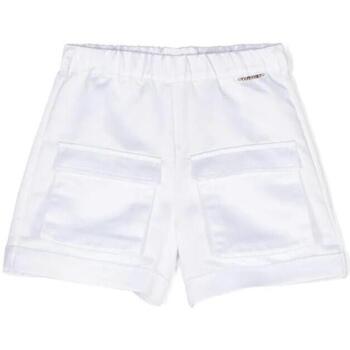 Abbigliamento Bambina Shorts / Bermuda Twin Set Short Cargo In Raso 241GJ2103 Bianco