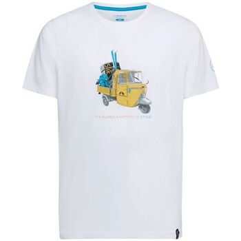 Abbigliamento Uomo T-shirt maniche corte La Sportiva T-shirt Ape Uomo White/Bamboo Bianco