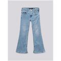 Image of Jeans Bootcut Replay Jeans cropped bootcut in blu power stretch SG9396.050