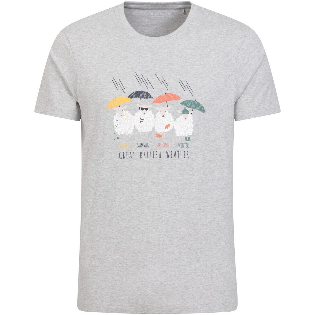 Abbigliamento Uomo T-shirts a maniche lunghe Mountain Warehouse Great British Weather Grigio