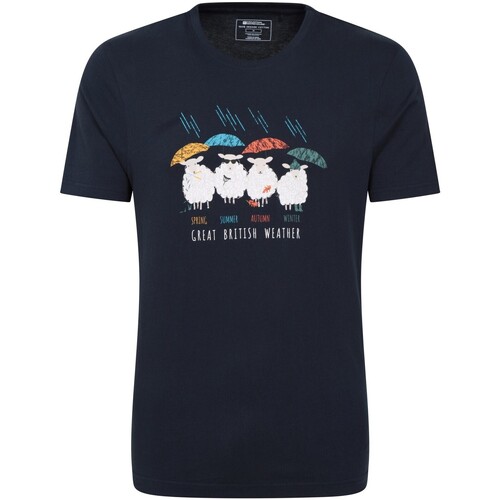 Abbigliamento Uomo T-shirts a maniche lunghe Mountain Warehouse Great British Weather Blu