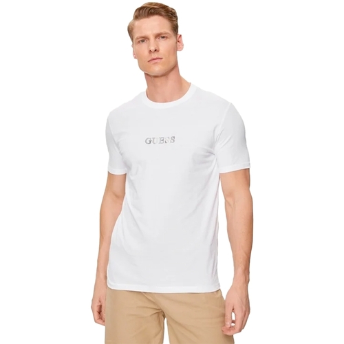 Abbigliamento Uomo T-shirt maniche corte Guess Classic Bianco