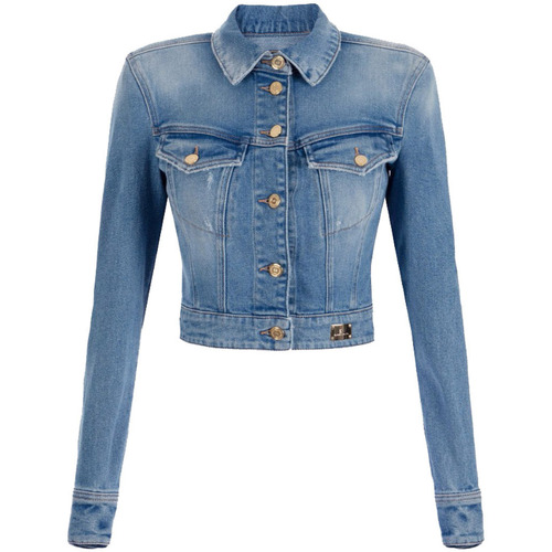 Abbigliamento Donna Giacche in jeans Elisabetta Franchi bj27i41e2-192 Blu