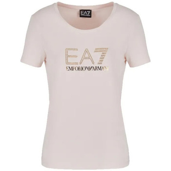 Ea7 Emporio Armani T-shirt EA7 8NTT67 TJDQZ Donna Rosa