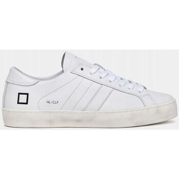 Scarpe Donna Sneakers Date W997-HL-CA-WH HILLO LOW CALF-WHITE Bianco
