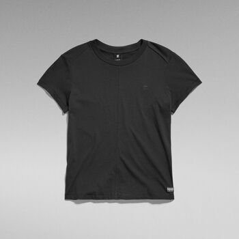 Abbigliamento Donna T-shirt & Polo G-Star Raw D24499-4107 FRONT SEAM R T-6484 BLACK Nero