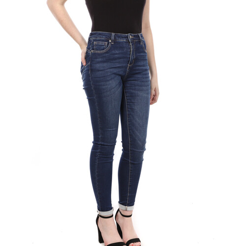 Abbigliamento Donna Jeans skynny Monday Premium PSA-3301 Blu