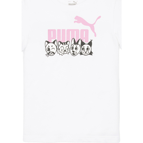 Abbigliamento Bambino T-shirt & Polo Puma 673346-02 Bianco