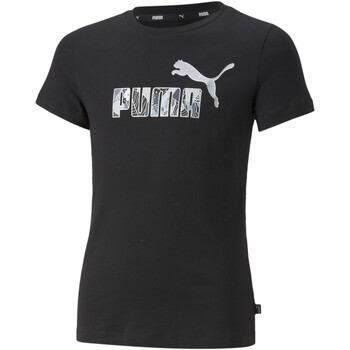 Abbigliamento Bambina T-shirt & Polo Puma 670311-01 Nero