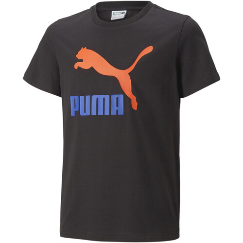 Abbigliamento Bambino T-shirt & Polo Puma 539526-01 Nero