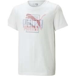 Abbigliamento Bambino T-shirt & Polo Puma 538405-02 Bianco