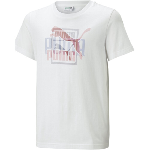 Abbigliamento Bambino T-shirt & Polo Puma 538405-02 Bianco
