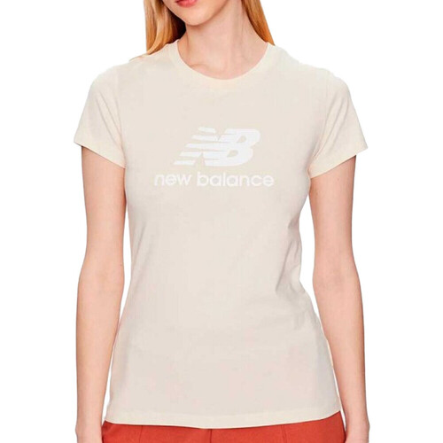 Abbigliamento Donna T-shirt & Polo New Balance WT31546TCM Beige