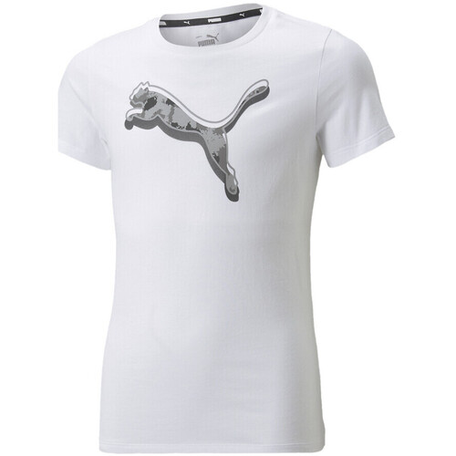 Abbigliamento Bambina T-shirt & Polo Puma 846937-02 Bianco