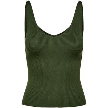 Abbigliamento Donna Top / T-shirt senza maniche Jacqueline De Yong JDYNANNA S/L TOP KNT NOOS 15180497 Verde
