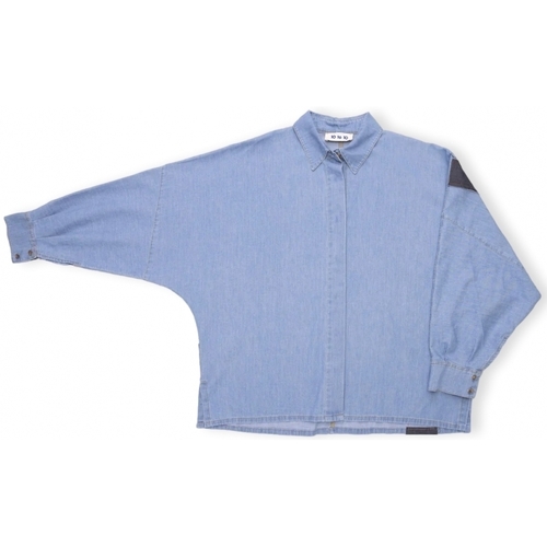 Abbigliamento Donna Top / Blusa 10 To 10 Patches Shirt - Denim Blu
