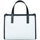 Borse Donna Tote bag / Borsa shopping Rebelle Minibag Virtus bianca con tracolla Bianco