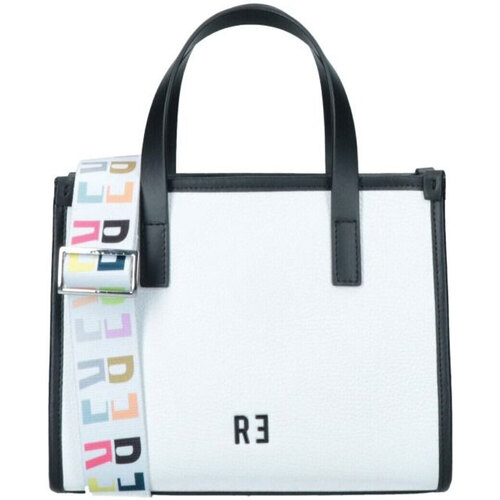 Borse Donna Tote bag / Borsa shopping Rebelle Minibag Virtus bianca con tracolla Bianco
