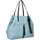 Borse Donna Tote bag / Borsa shopping Rebelle Shopping bag Cassandra azzurra in pelle 