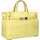 Borse Donna Tote bag / Borsa shopping Rebelle Borsa a mano Valentina gialla in pelle con tracolla 