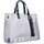 Borse Donna Tote bag / Borsa shopping Rebelle Shopping bag Electra grigio in nylon 