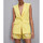 Abbigliamento Donna Jeans 3/4 & 7/8 Patrizia Pepe GILET SMANICATO IN TWILL FLUIDO Giallo