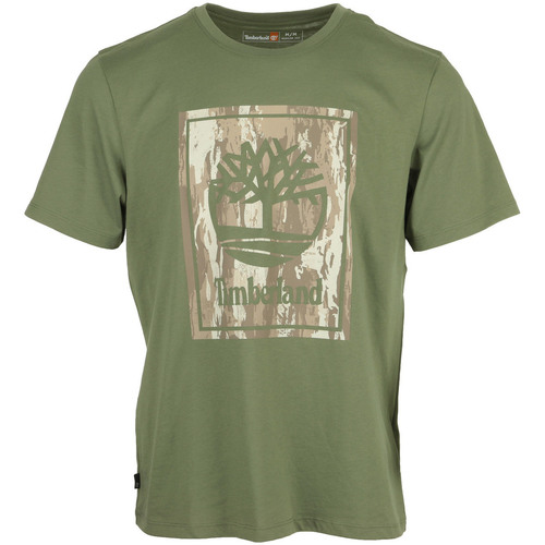 Abbigliamento Uomo T-shirt maniche corte Timberland Camo Short Sleeve Tee Verde