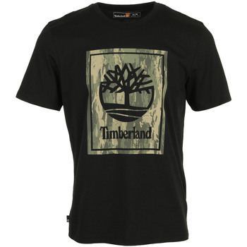 Abbigliamento Uomo T-shirt maniche corte Timberland Camo Short Sleeve Tee Nero
